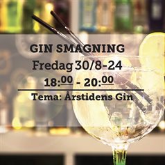Gin smagning fredag d. 30 august 2024 kl. 18.00 - 20.00 - slikforvoksne.dk